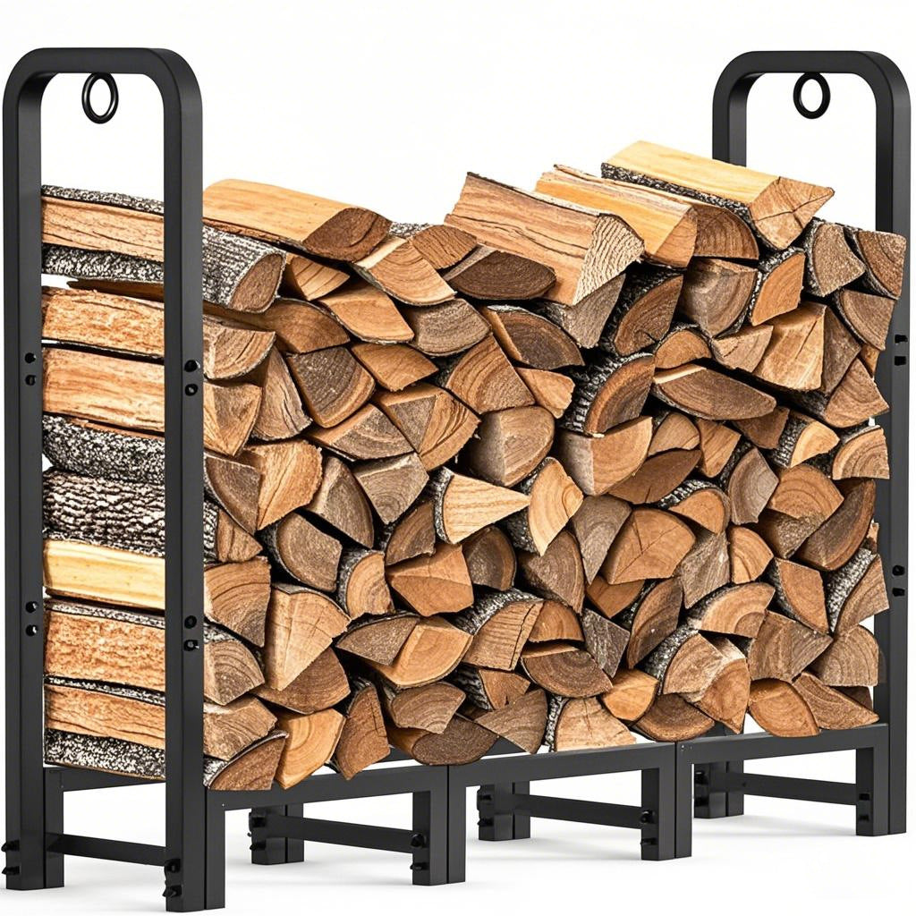 Simple Outdoor Firewood Rack Heavy Duty Storage Rack