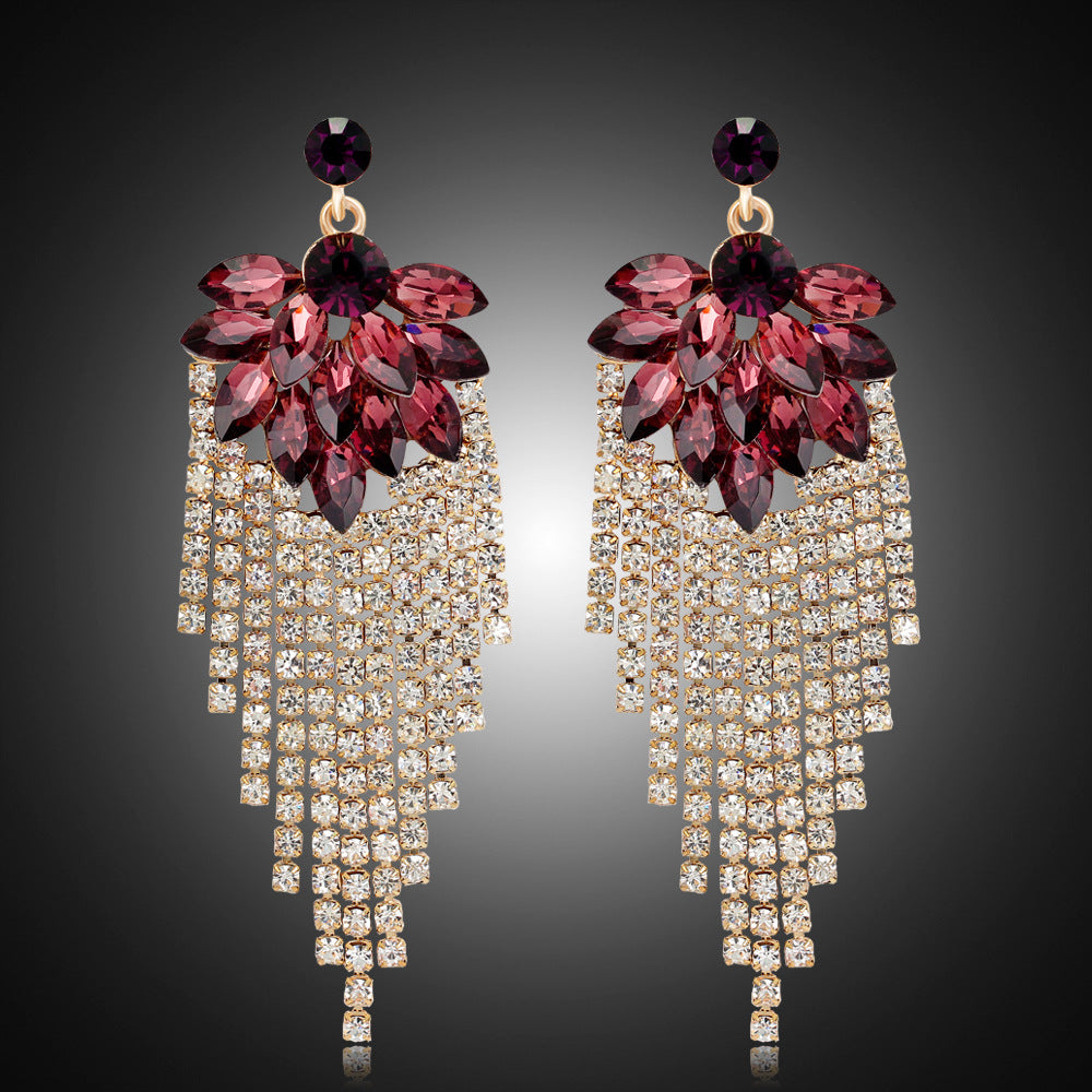 Shiny Rhinestone Earrings