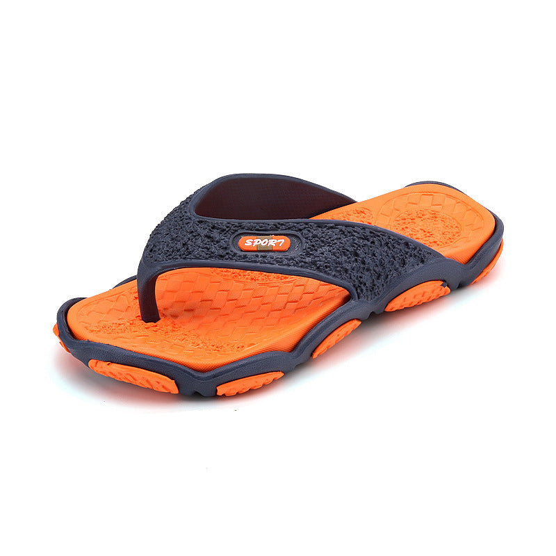 Summer Non-Slip Pinch Sandals and Slippers Summer Personality Flip-Flops Men's Beach Sandals and Slippers Men