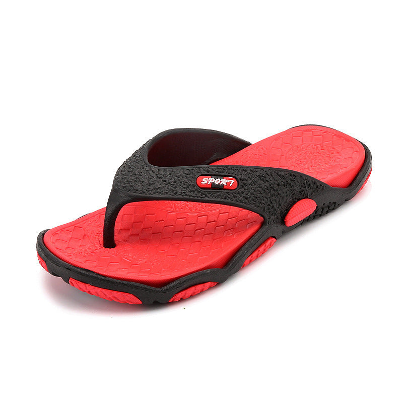 Summer Non-Slip Pinch Sandals and Slippers Summer Personality Flip-Flops Men's Beach Sandals and Slippers Men