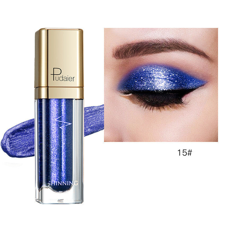 18 Color Glitter Eyeshadow Shiny Pearl Eye Shadow liquid Eye Makeup Pigments Purple Gold Shimmer Cosmetics Gel