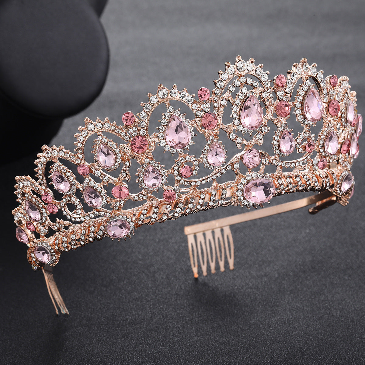Rose Gold Bridal Crown Wedding Dress Accessories