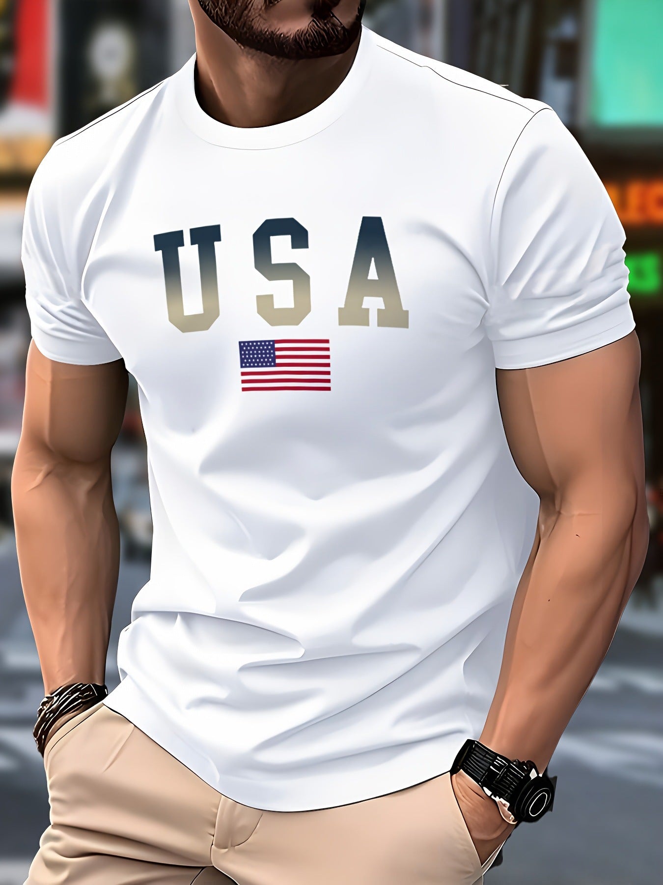Mens Casual Stylish And Minimalist Summer Short-Sleeve Shirt