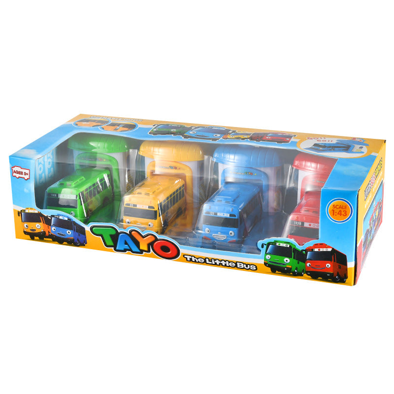 Cart Small Bus Children's Bus Toy Ejection Car Parking Lot