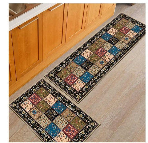 Floor Mats, Non-Slip, Oil-Proof, Household Machine Washable Door Mats, Bathroom, Bathroom, Bedside Rugs