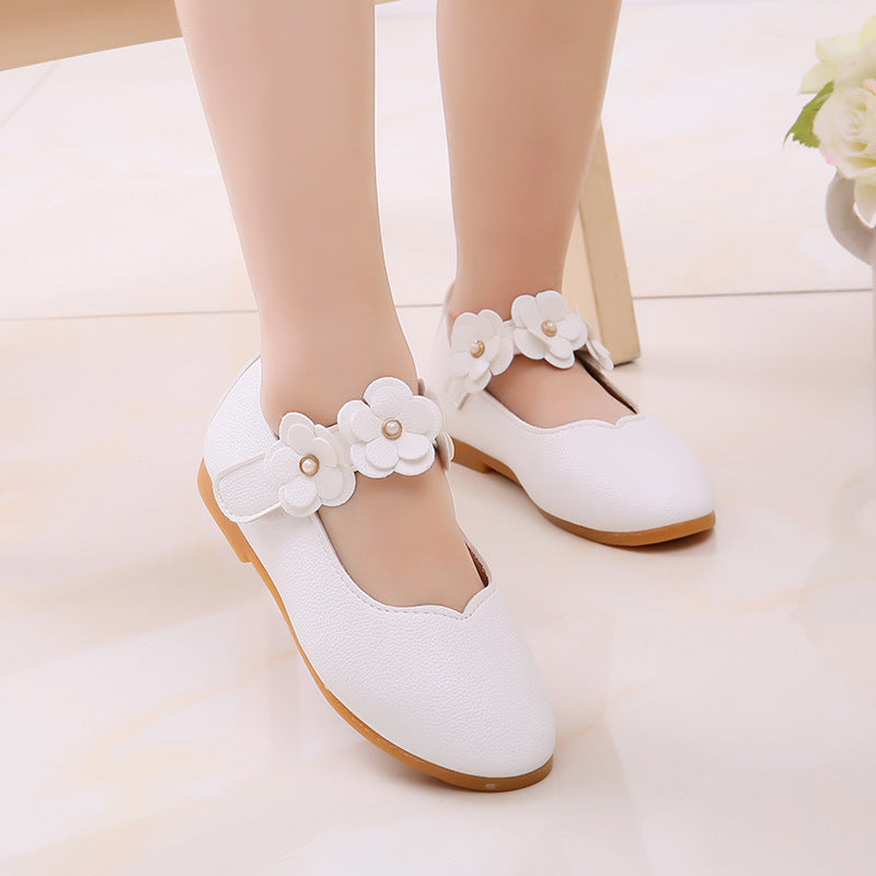 Korean Girls Shoes Wholesale Children Shoes Shoes Shoes Flower Princess Baby Shoes On Behalf Of Soybean
