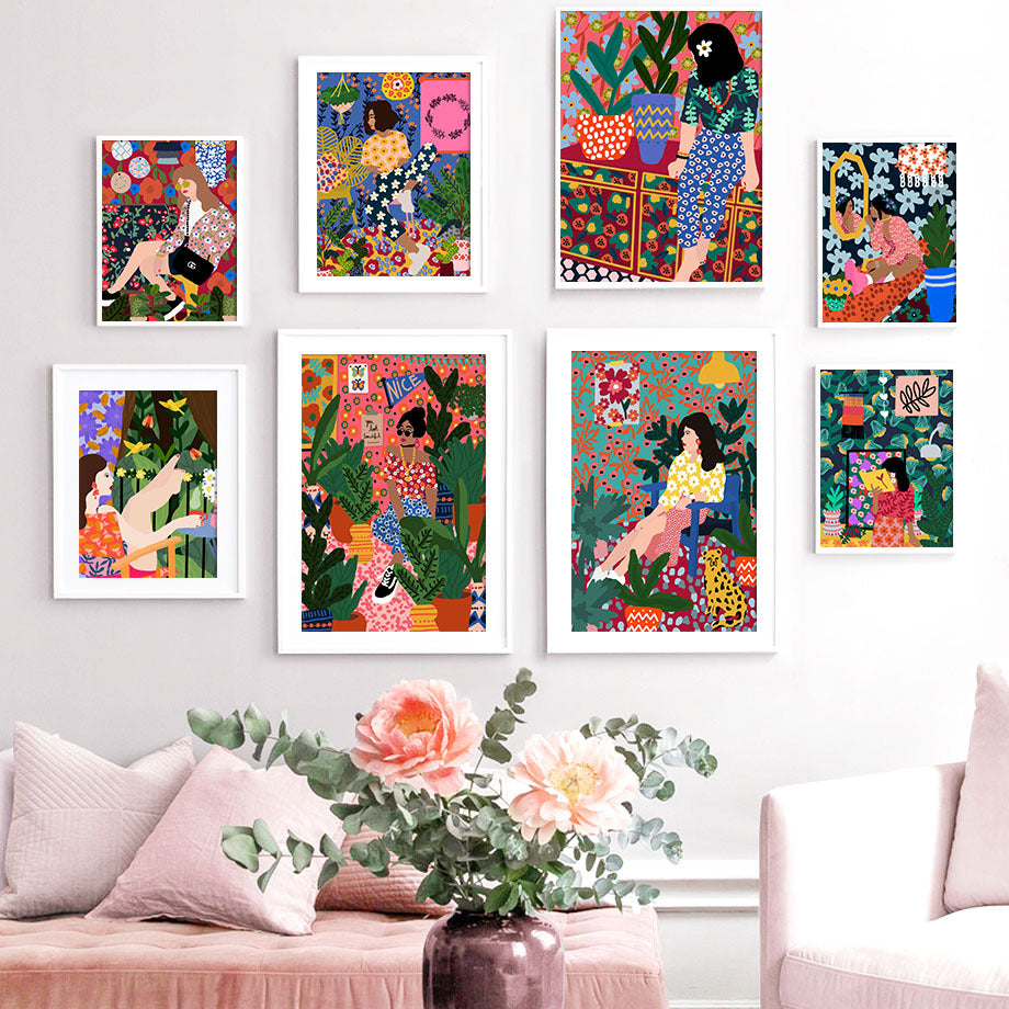 Portrait Dining Room Canvas Painting