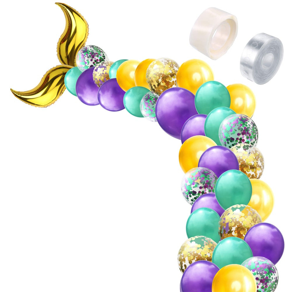 Mermaid Tail Shaped Latex Balloon