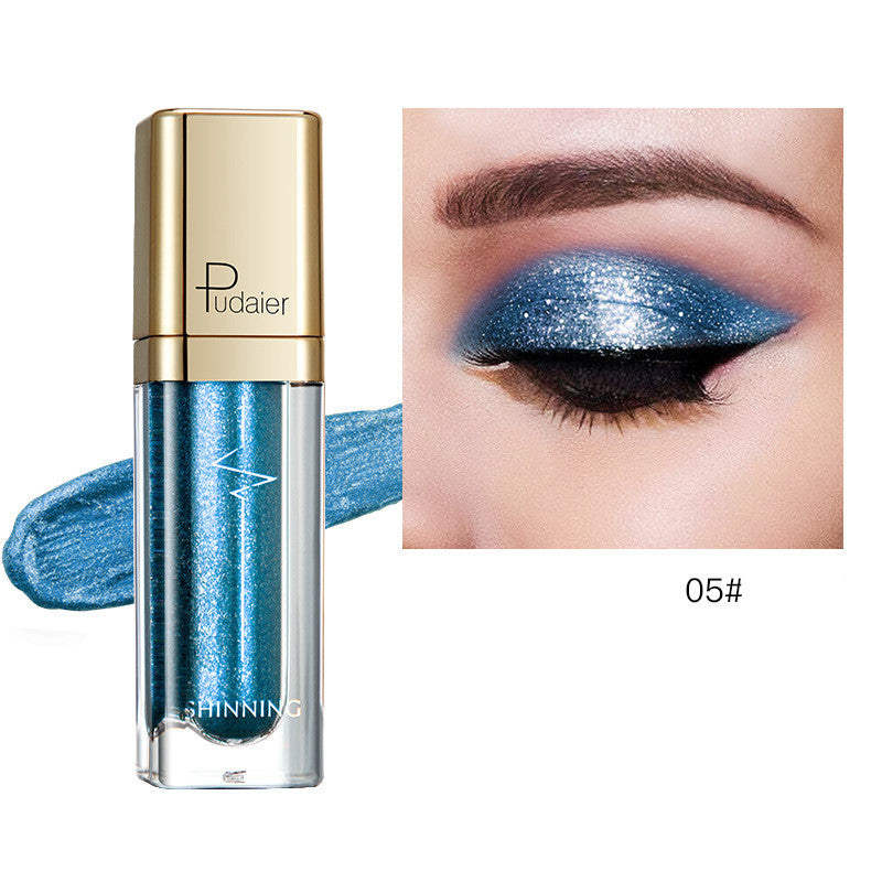 18 Color Glitter Eyeshadow Shiny Pearl Eye Shadow liquid Eye Makeup Pigments Purple Gold Shimmer Cosmetics Gel