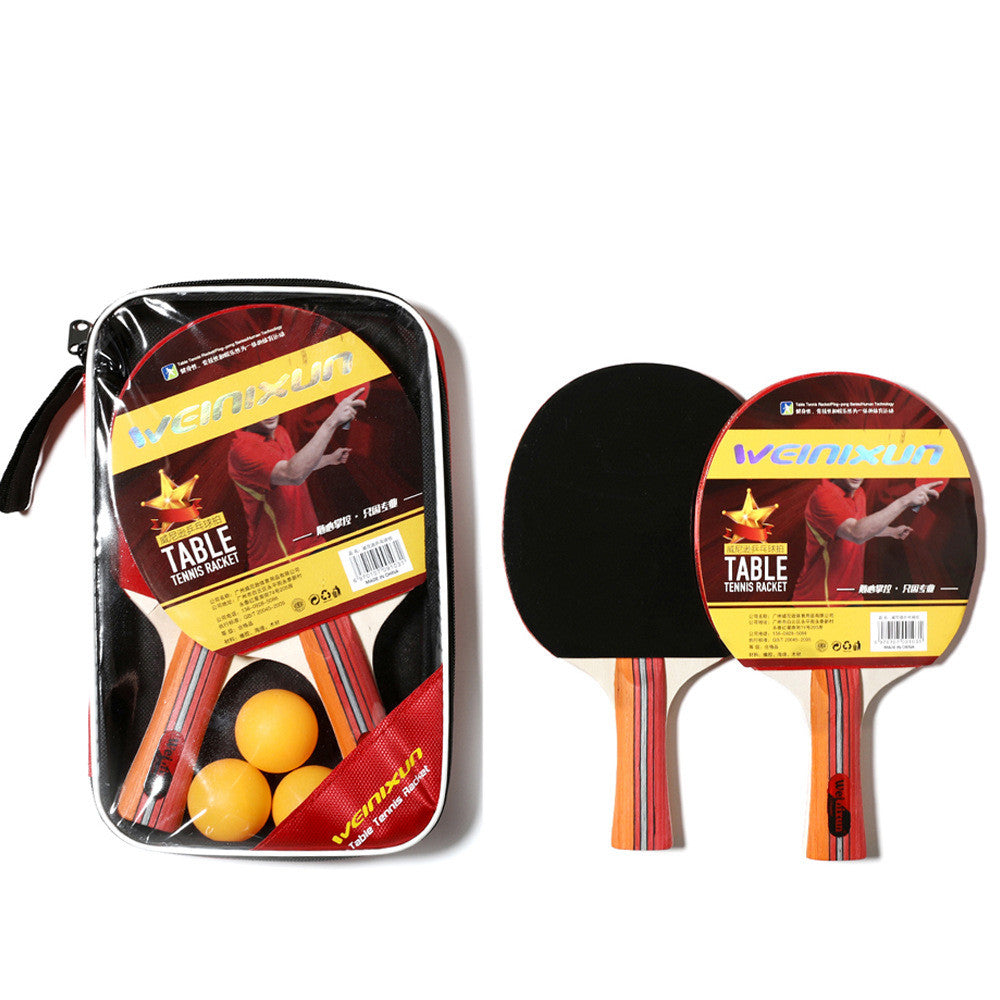 Double Reverse Rubber Horizontal Racket Ping Pong Packet