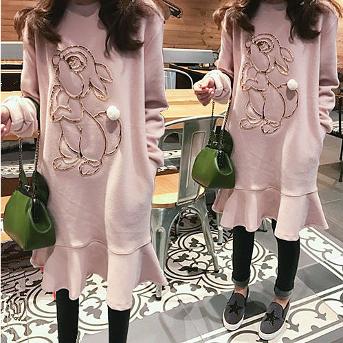 Rabbit Hoodie Dress