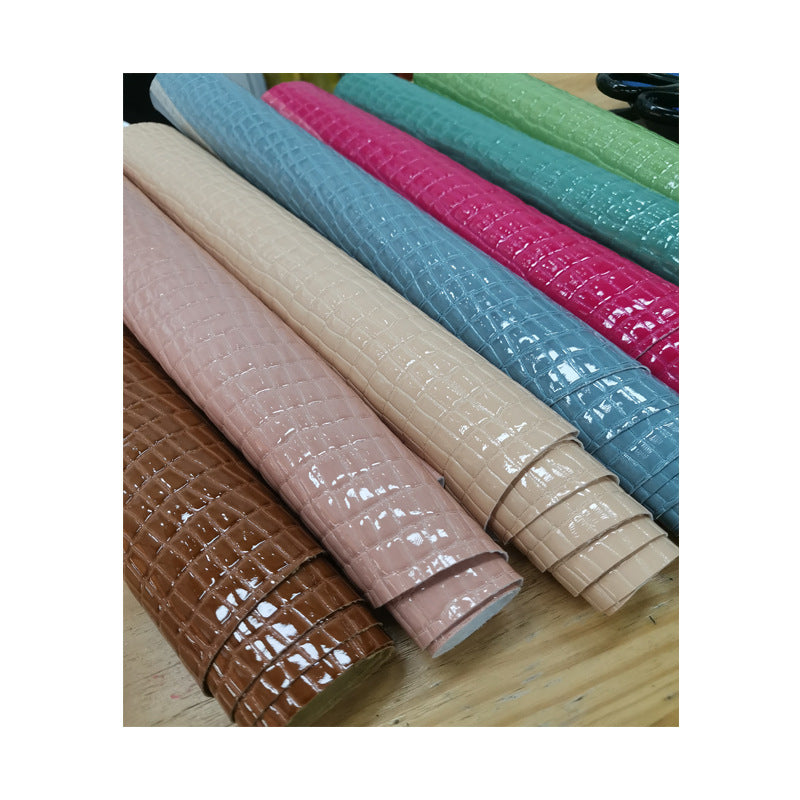 Bubble Gum High-Gloss Stone Texture Fabric