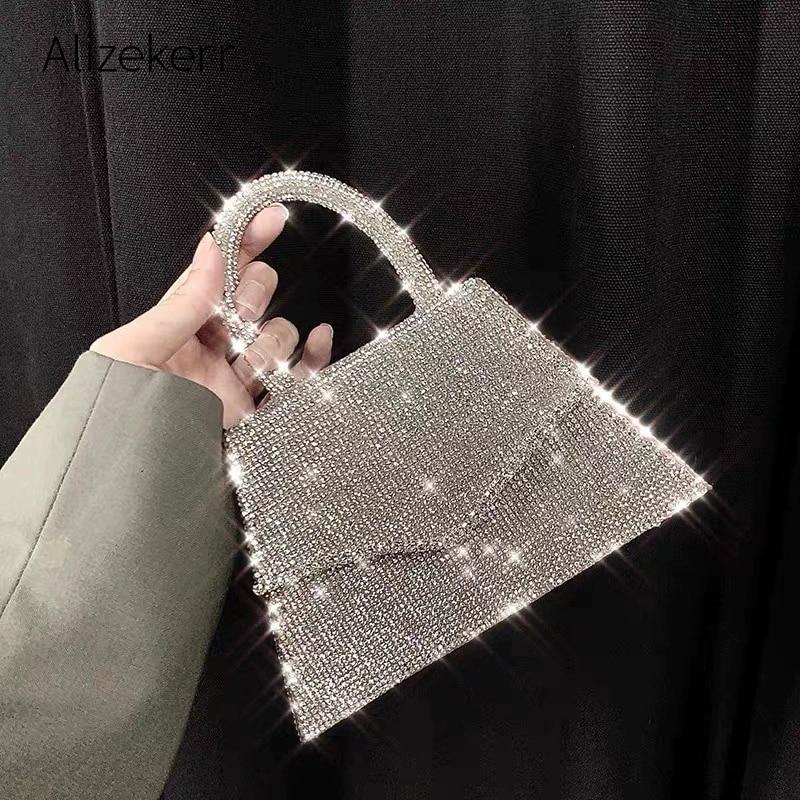 Women's Full Rhinestone Crossbody Handbag