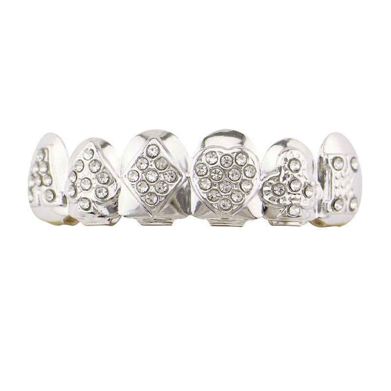 Diamond-Studded Gold Teeth