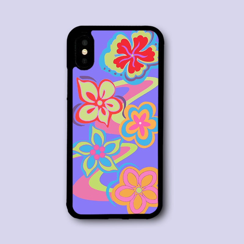 European And American Ins Wind Super Fire Purple Flowers