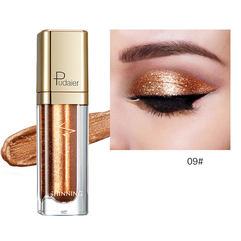18 Color Glitter Eyeshadow Shiny Pearl Eye Shadow liquid Eye Makeup Pigments Purple Gold Shimmer Cosmetics Gel