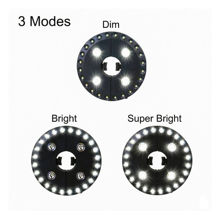 Sun Umbrella LED Light Umbrella Lamp Umbrella Top Lamp Tent Umbrella Lamp Garden Beach Stall