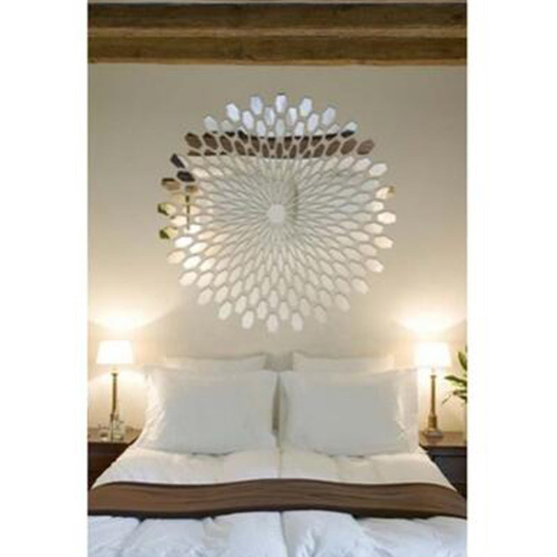 Sun Stereo 3D Acrylic Mirror Wall Sticker