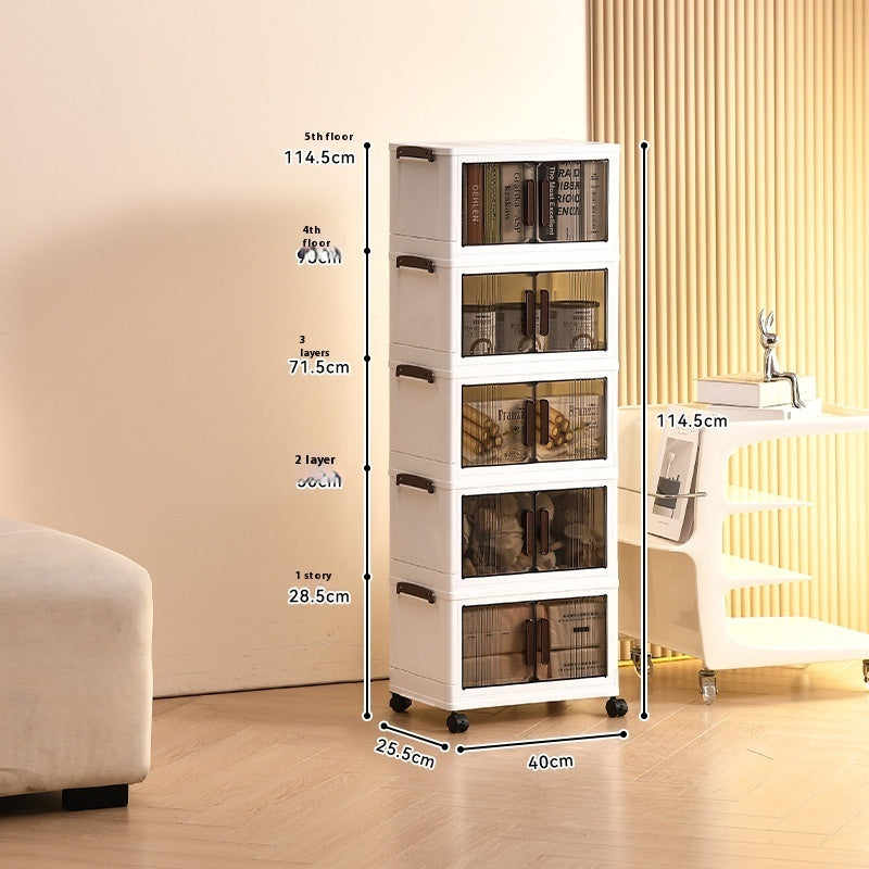 Foldable Storage Cabinet Installation-Free Removable Locker