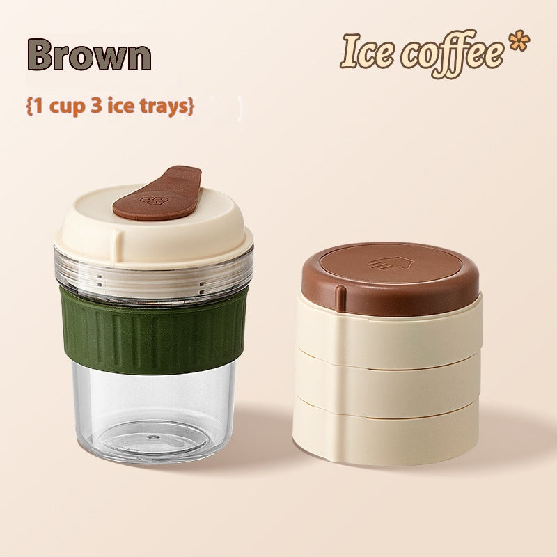 Cold Cup Portable Coffee With Ice Tray