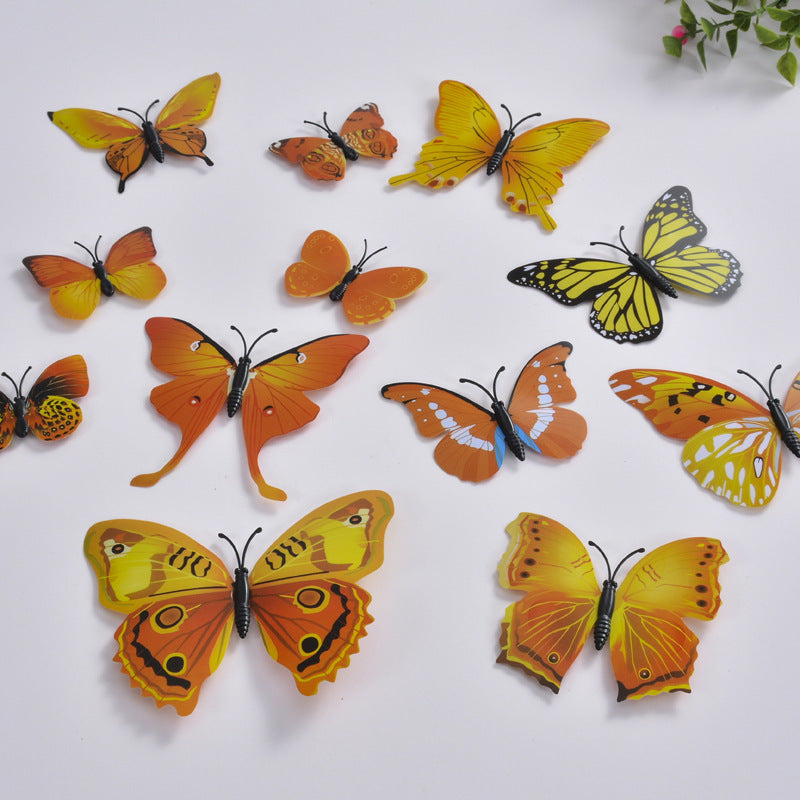 Simulation Butterfly Wall Sticker Refrigerator