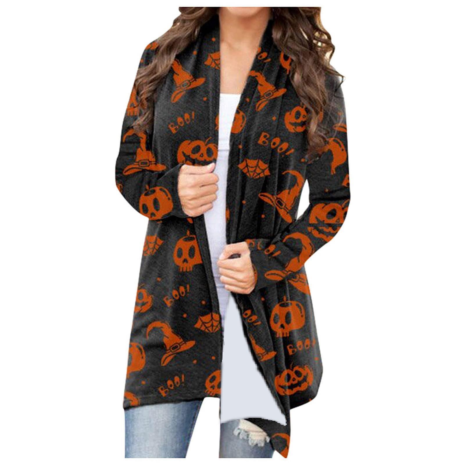 Women's Casual All-Match Halloween Theme Coat