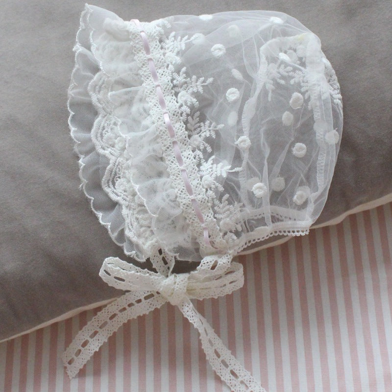 Simple And Creative Newborn Lolita Lace Hat
