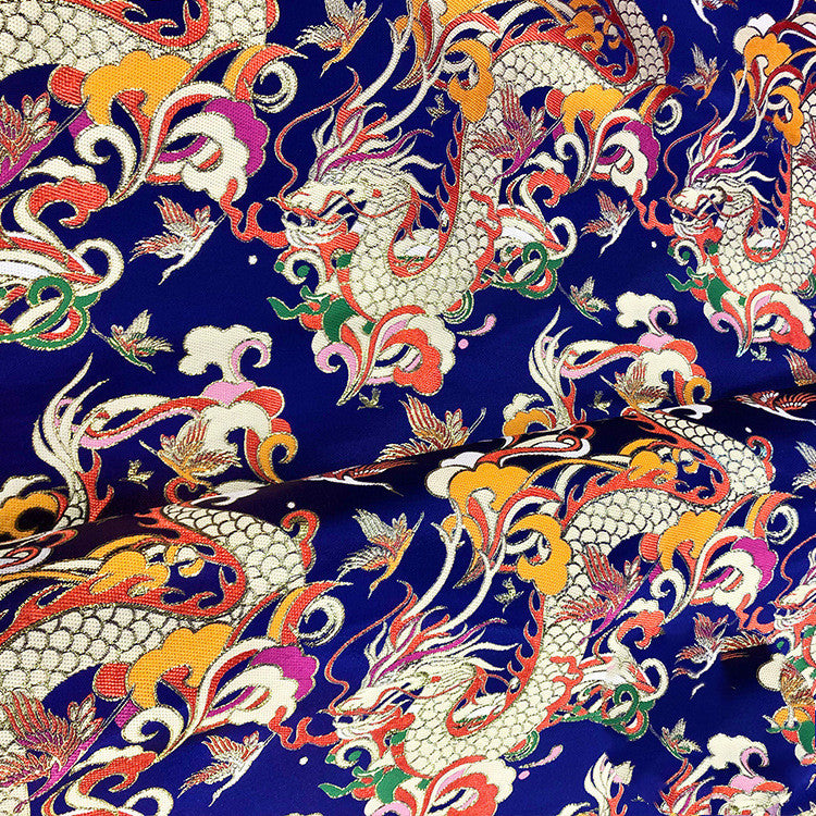 Dragon Brocade Gold Thread Dragon Fabric