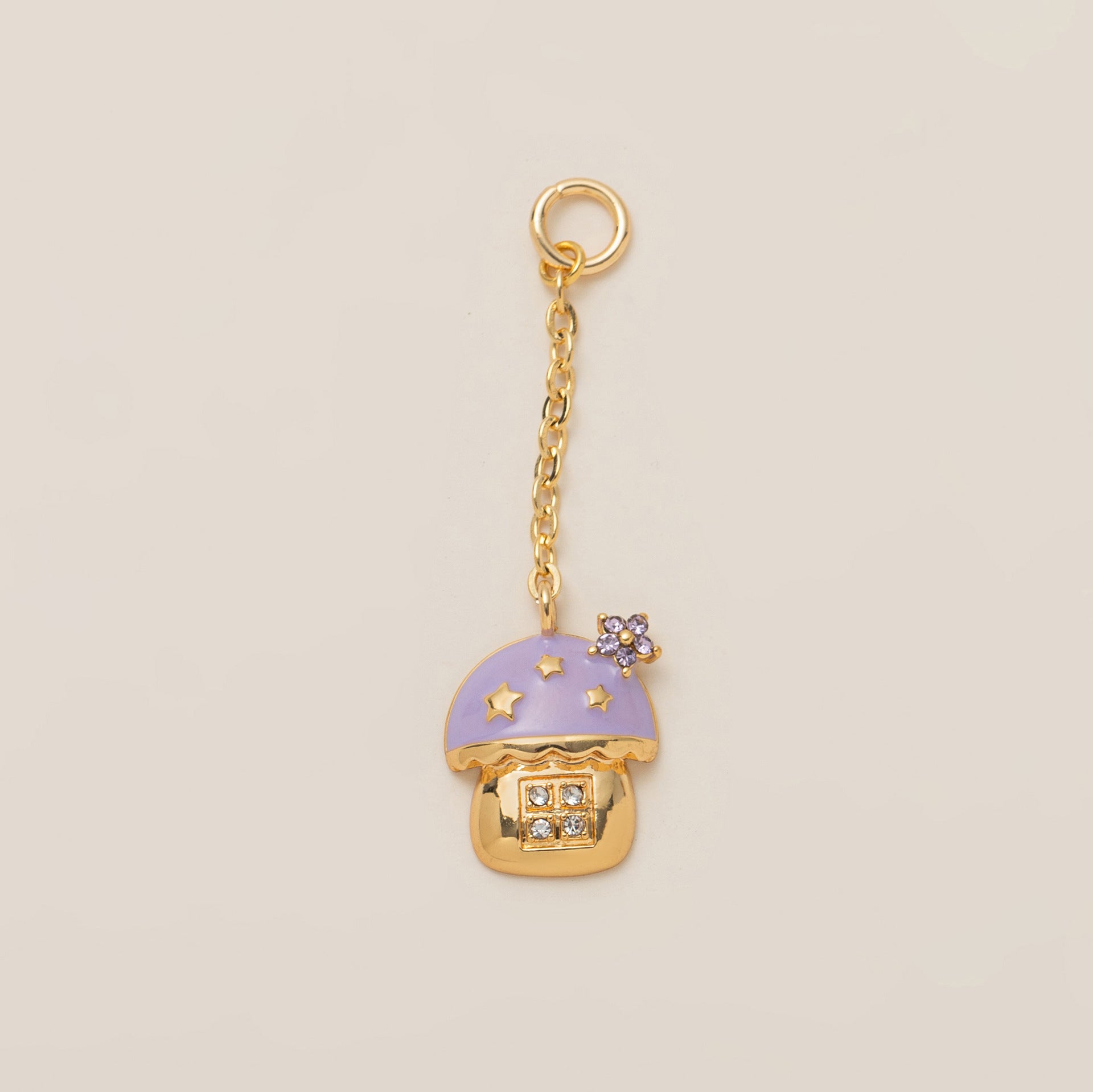 Sweet Girly Cherry Blossom Keychain Pendant Flower Tassel