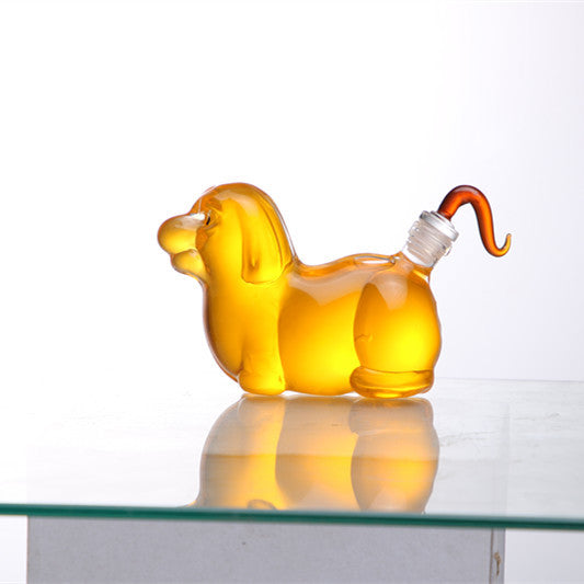 Zodiac Transparent Thickened Glass Wine Bottle