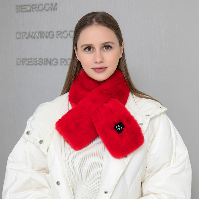 Heating Scarf USB Electric Heated Neck Wrap Heating Pad Pain Relief Three-Gear Temperature Control Neck Warmer For Women Men