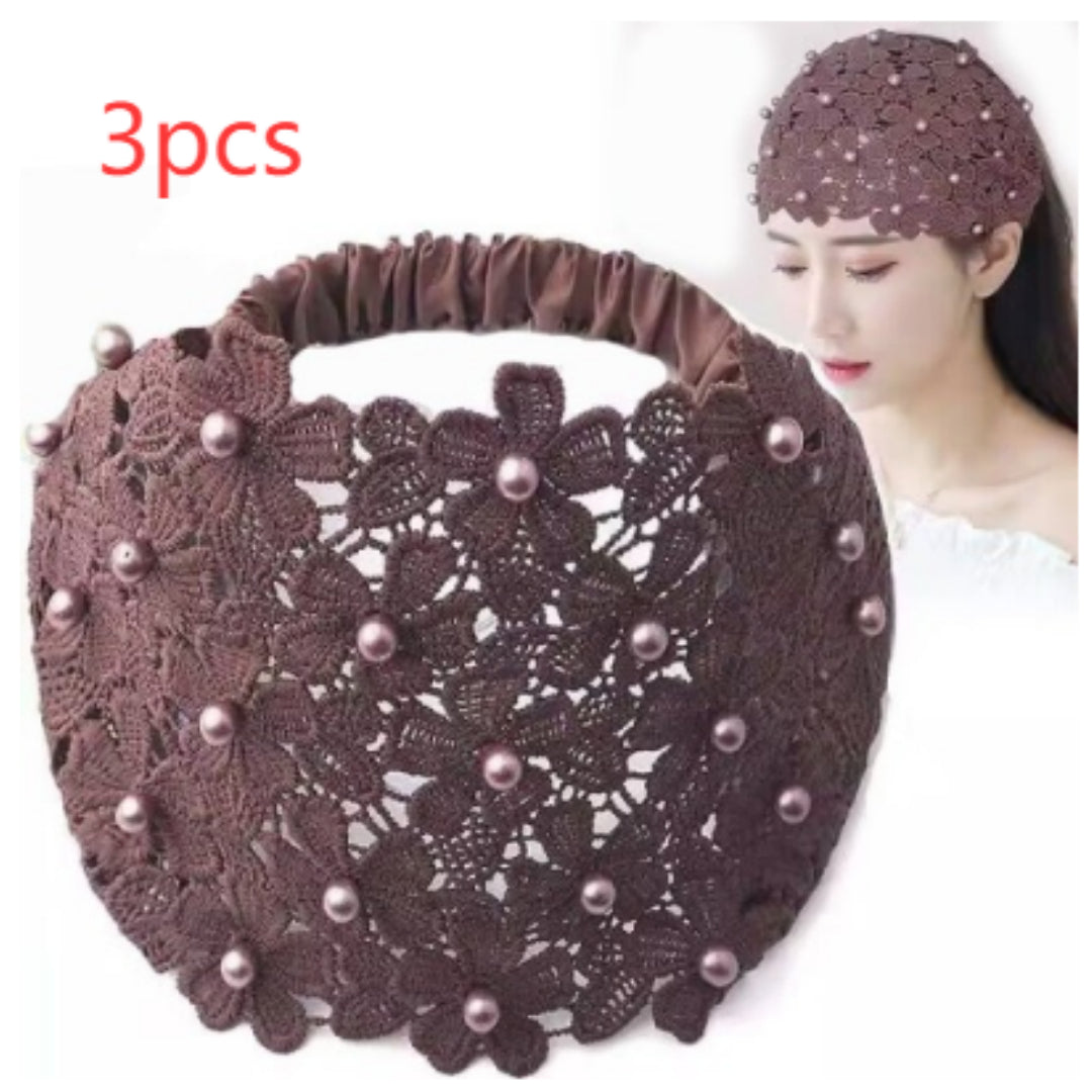 Hollow Hair Band Beaded Douyin Online Influencer Wide Edge