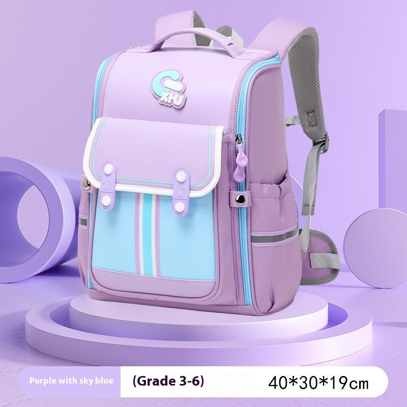 Primary School Boys And Girls Large Capacity 1-6 Grade Burden Reduction Waist Support Astronaut Bag