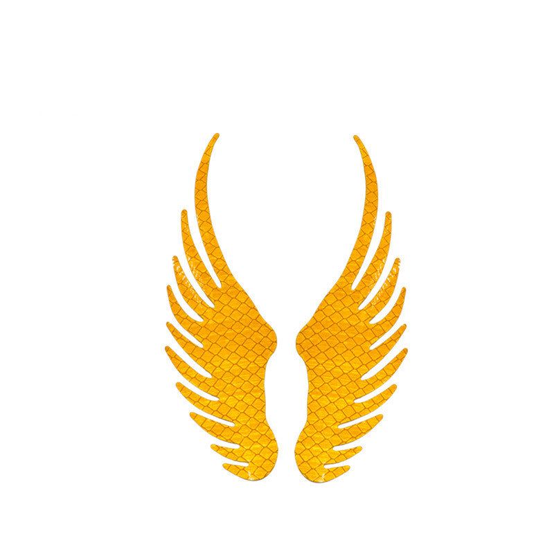 Creative Personality Cartoon Anime Angel Wings Reflective Bumper Stickers Reflective Car Sticker Scratch Cover
