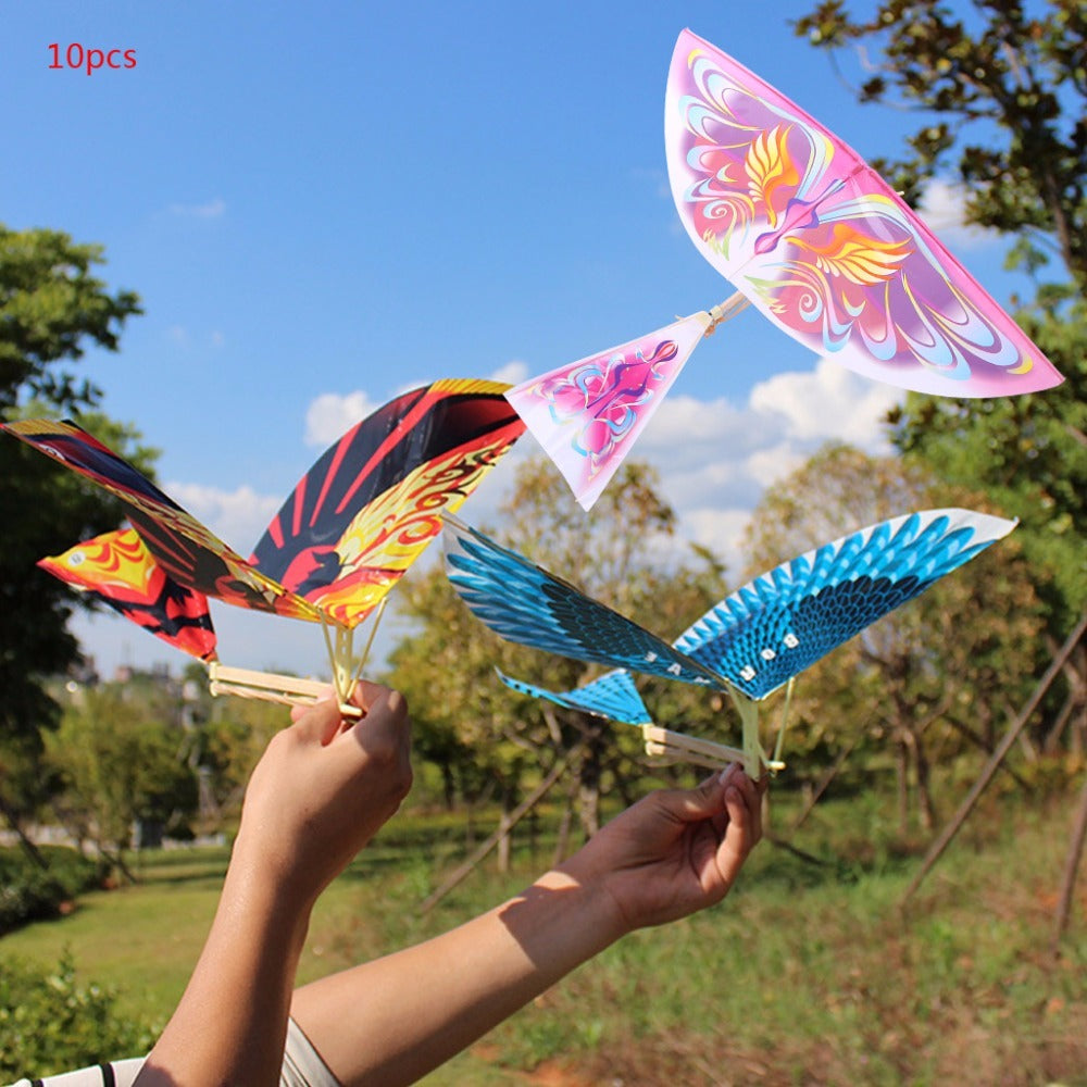 Light Knight Rubber Band Powered Airplane Bird Kite