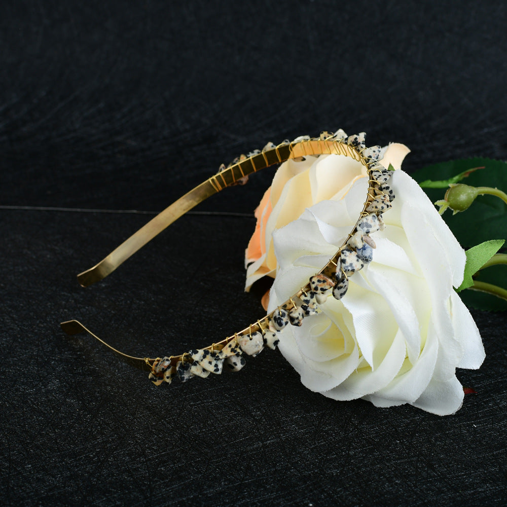 Crystal Amethyst Bridal Hair Comb Headband