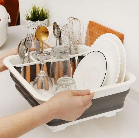 Folding Kitchen Drain Dish Rack