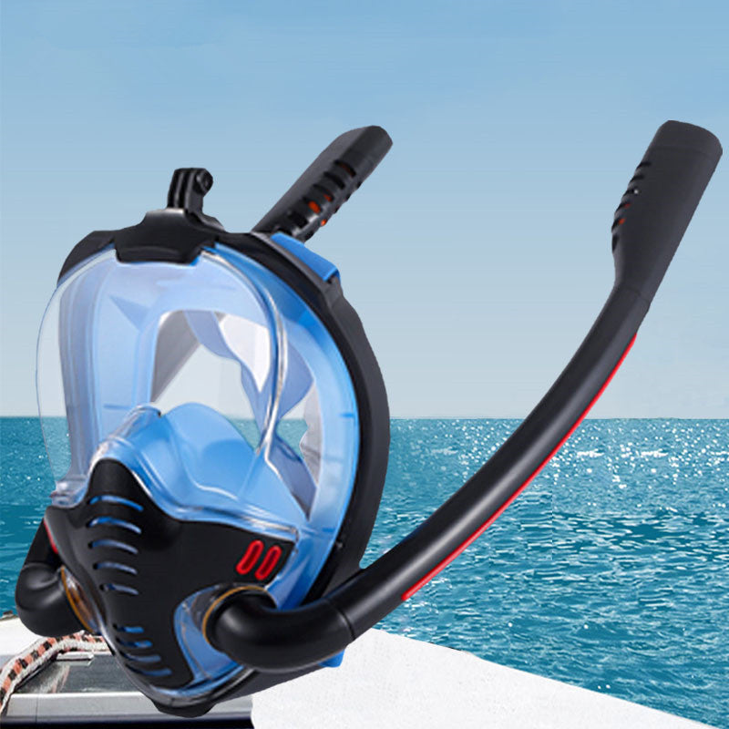 Double Tube Silicone Full Dry Diving Headgear