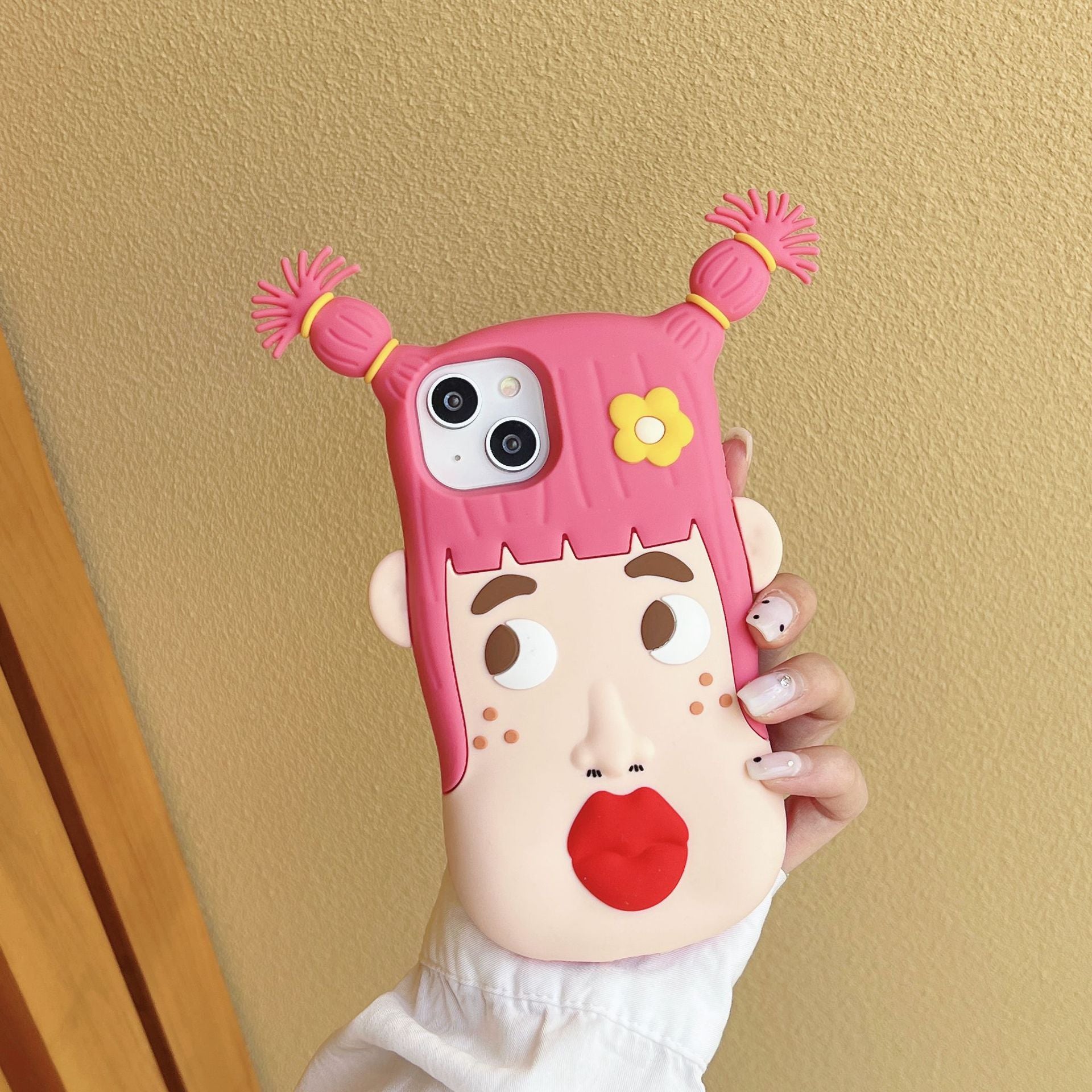 Ugly Girl Silicone Soft Cartoon Phone Case