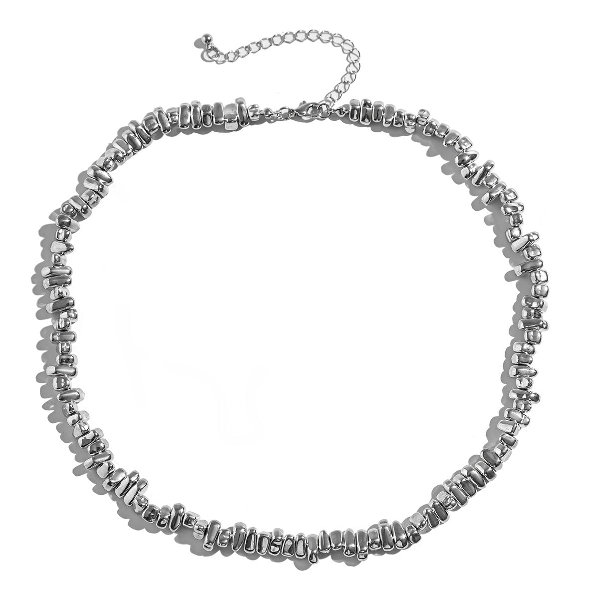 Niche Uniquely Shaped Beaded Necklace For Men Trendy Cross Pendant Clavicle Chain