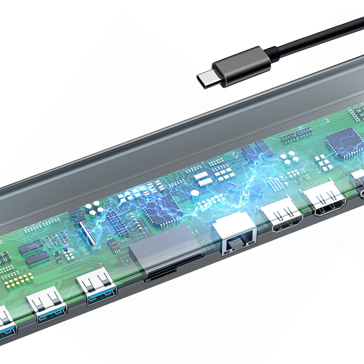 Multifunctional Type C HD Smart HUB Docking Station