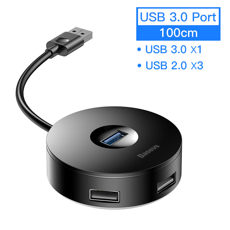 Hub Notebook USB Adapter Hub Round Box