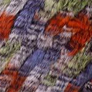 Rabbit Fur Woven Fur Triangle Shawl