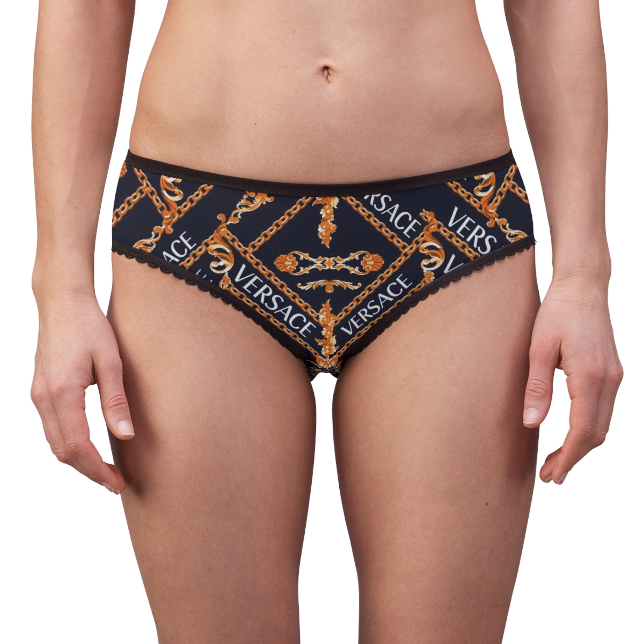 Luxury Women's Briefs - Stylish Chain Design Underwear
