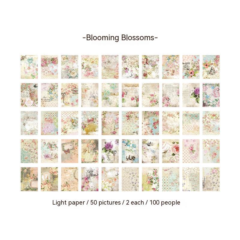 Beautiful Material Paper Book Wind Biography Letter Series