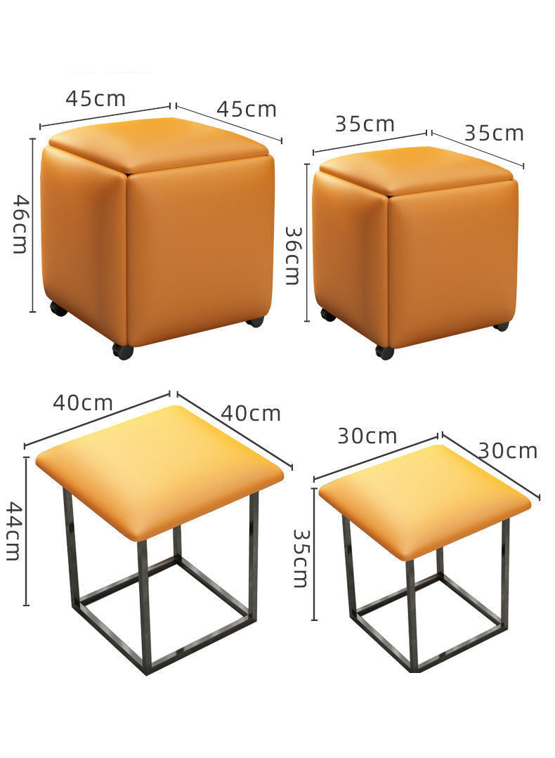 Rubik's Cube Stool Small Family Sofa For Shoes Small Bench