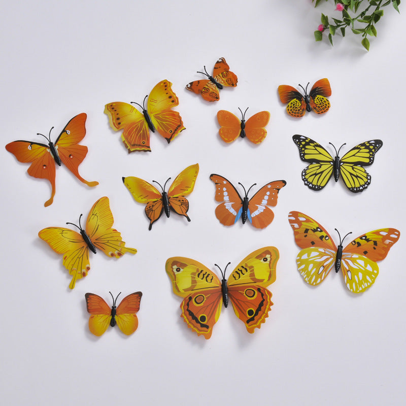 Simulation Butterfly Wall Sticker Refrigerator