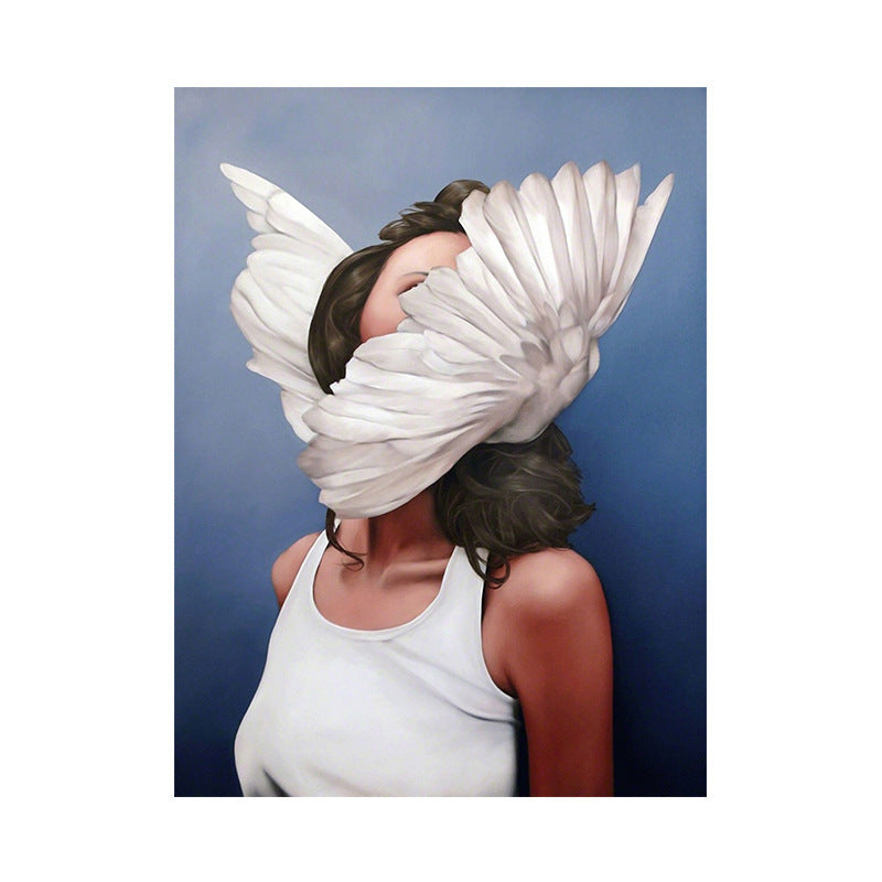 New Nordic Modern Creative Hand-painted Feathers
