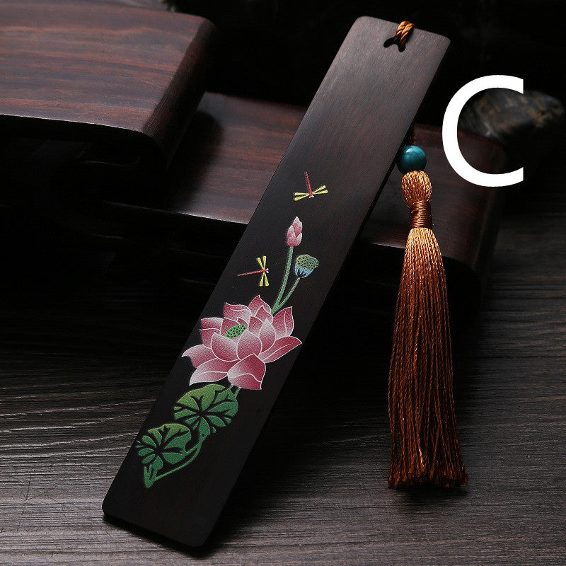 Vintage Creative Purple Ebony Painted Rosewood Bookmark Set