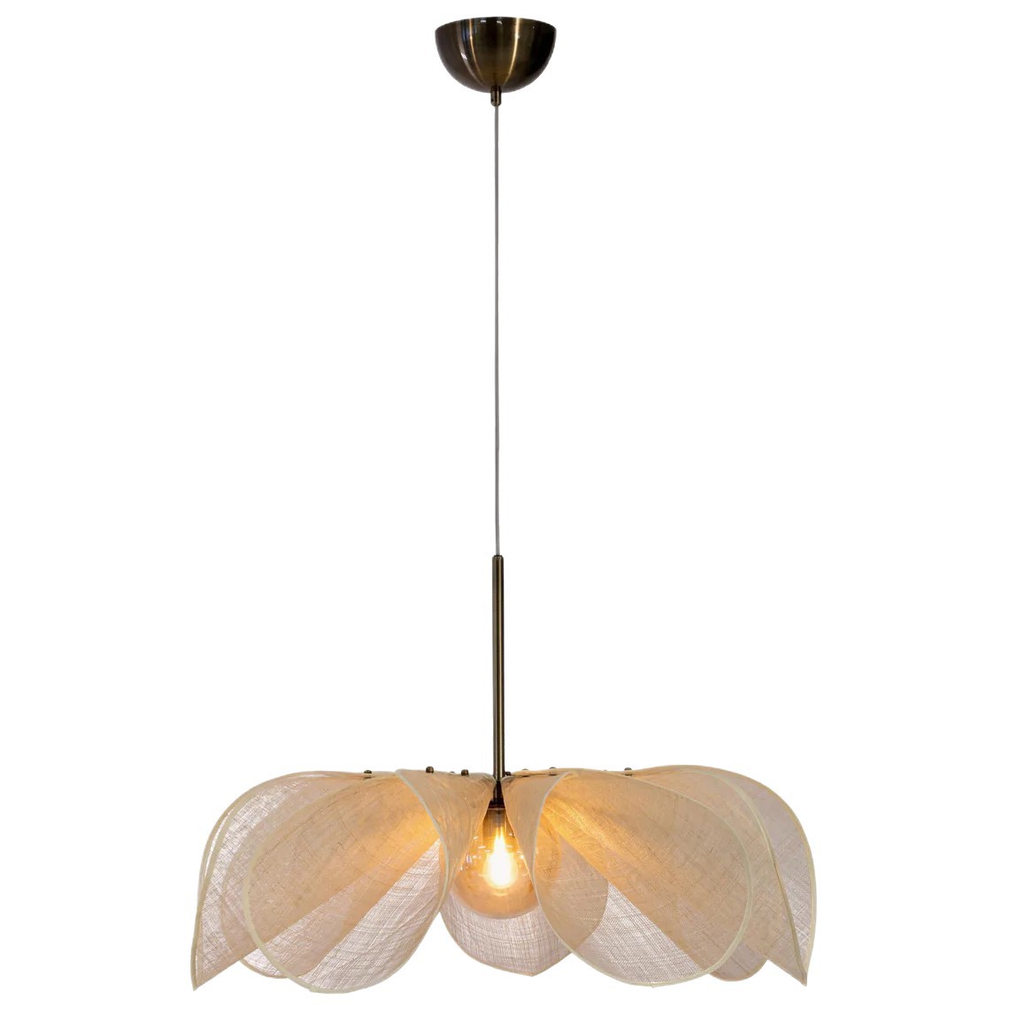 French Candle Silent Cream Chandelier
